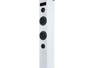 NGS Speaker a Torre Sky Charm Bluetooth USB RadioFM AUX 50W Bianca
