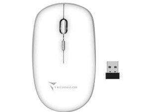 Techmade Mouse Wireless 1600 DPI Bianco
