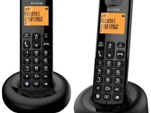 Telefono Cordless Alcatel E160 Duo Black