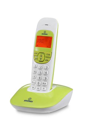 Telefono cordless bianco dec con segreteria telefonica