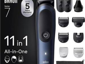Braun Rasoio Elettrico Serie 7 Wet&Dry 11 in 1 Blu