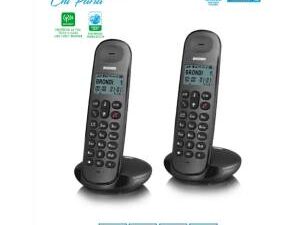 Telefono Cordless Brondi Lotus Twins Black